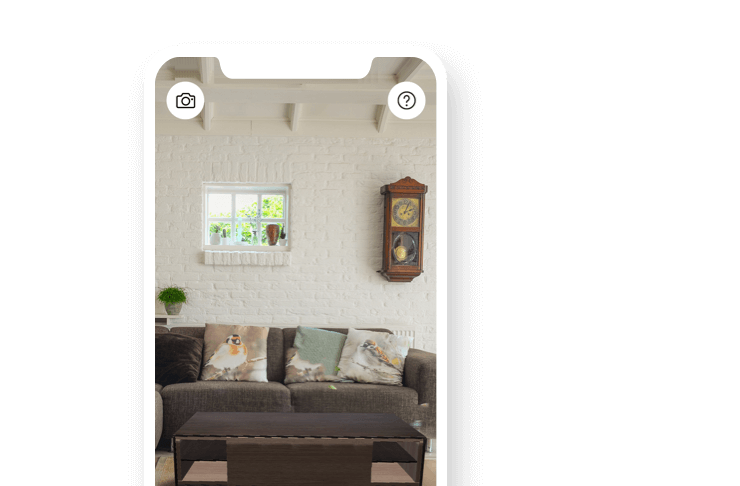 HomeByMe VR planner on a phone