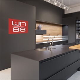 HomeByMe 3D rendering of kitchen WM88 showroom