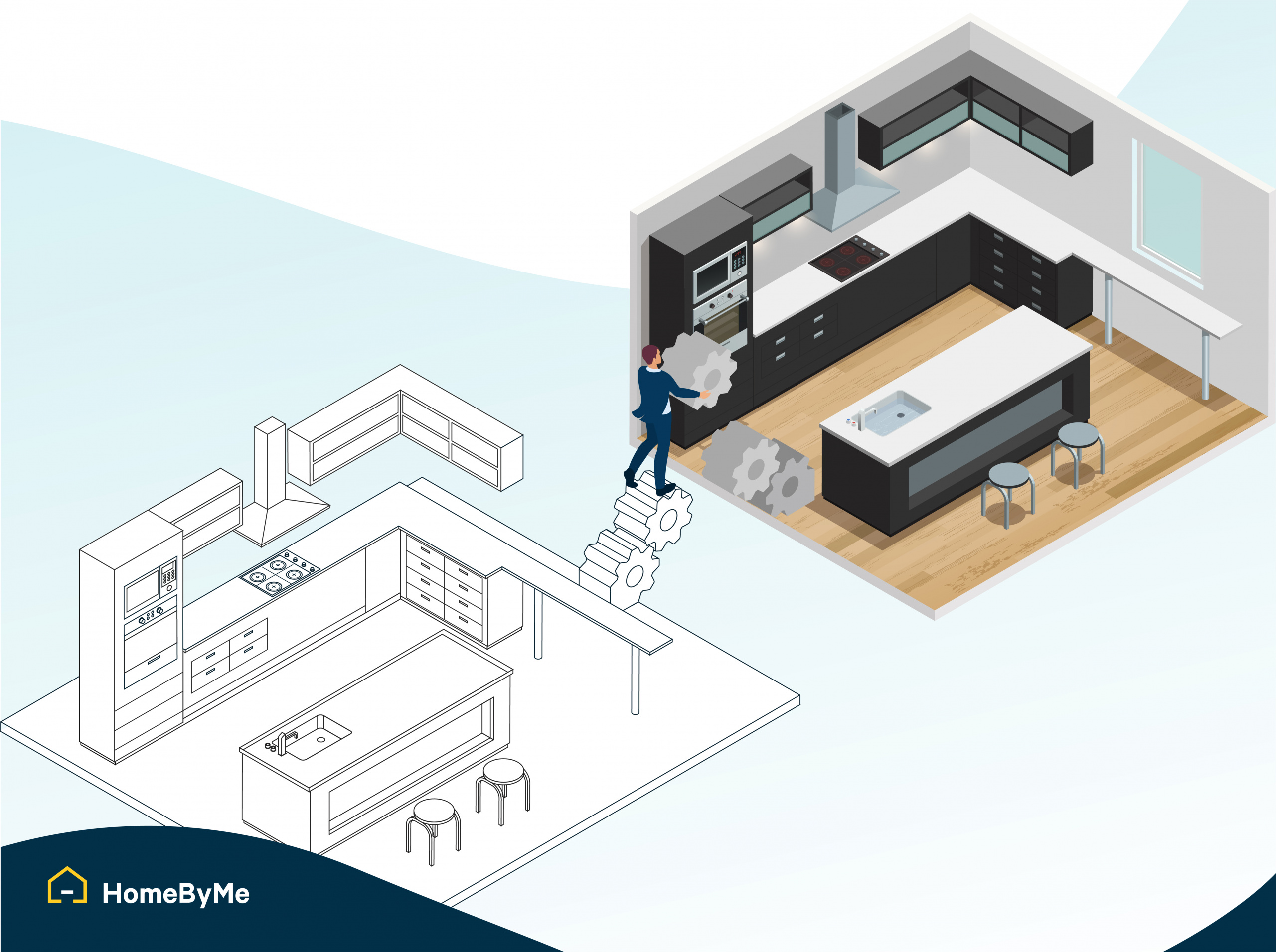 man bridging practicality and design with 3d planning solutions